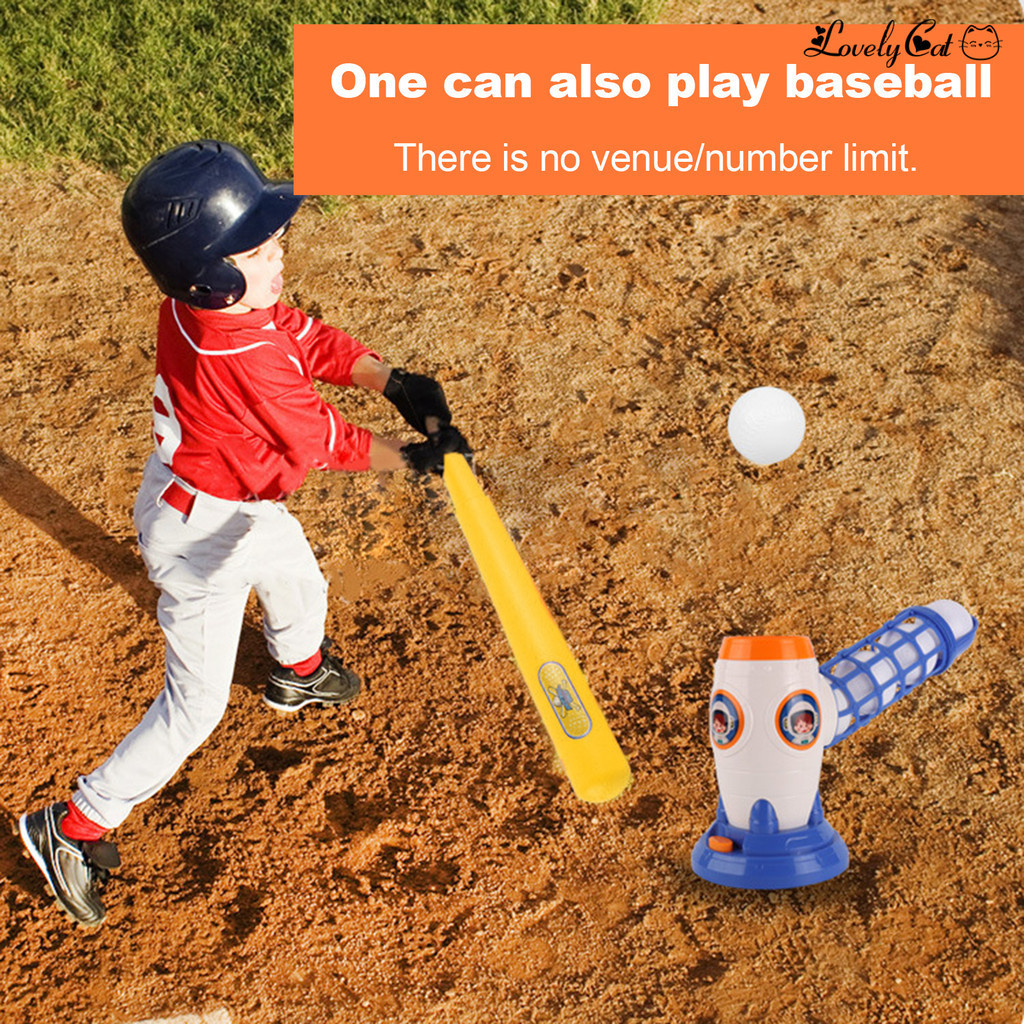 【開拓者】兒童棒球遙控發球機自動發射器室內外幼兒園運動球類玩具（頻道） CPC/CE認證