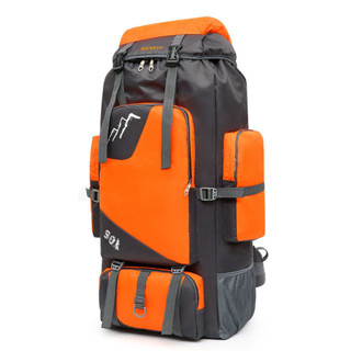 新款75L休閒運動包 防水大容量男女戶外 雙肩背包背囊登山包