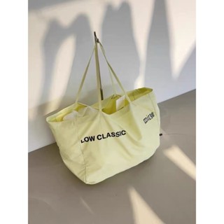 花兒與少年迪麗熱巴同款包包黃色帆布包LOW CLASSIC大容量斜背包