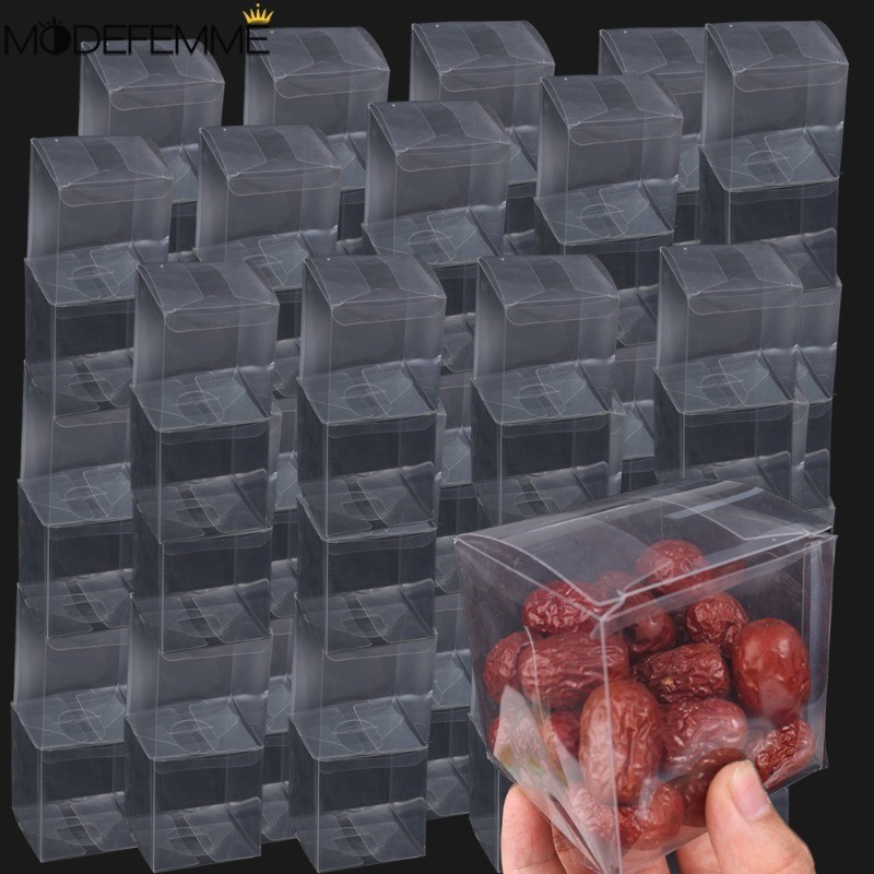 30 件透明甜點盒 - 可折疊、防水、可重複使用 - 節日派對裝飾 - 玩具收納容器 - 珠寶包裝盒 - 禮品包裝盒