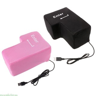 Moonlightyaa USB Big Enter for Key 減壓大輸入按鍵電腦通風按鈕編程器桌面枕頭