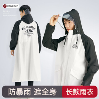 新店特惠#超值價~雨衣 連體雨衣 加厚款 雨衣全身一體式長款防暴雨外套女電動車成人騎行徒步揹包戶外雨披