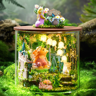 ⭐️薄荷時光⭐️…DIY小屋⏩ 娃娃屋 智趣屋圓夢瓶 微縮建築模型 3D立體拼裝 療癒系手作 閨蜜設計款