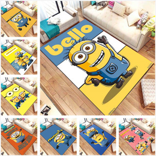 Minions 動漫可愛印花地毯客廳區域沙發茶几墊卡通小黃人兒童臥室床頭裝飾墊吸水防滑可定製-3