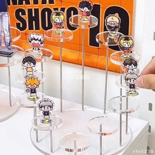 小家🏠 亞克力手辦展示架 圓形階梯收納架 動漫公仔立牌展架 玩偶模型陳列架 立牌收納架 盲盒手辦展示架 公仔展示架