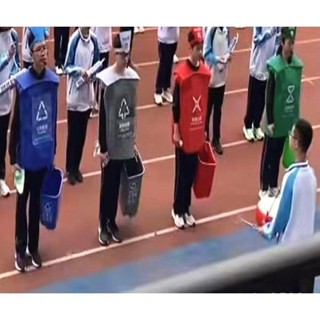 已售10000➕兒童環保時裝走秀錶演服垃圾分類宣傳敎育演出服話劇分類垃圾服裝 ZYUE
