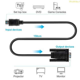 用於電視投影儀電腦顯示器的 DOU HDMI-VGA 適配器電纜