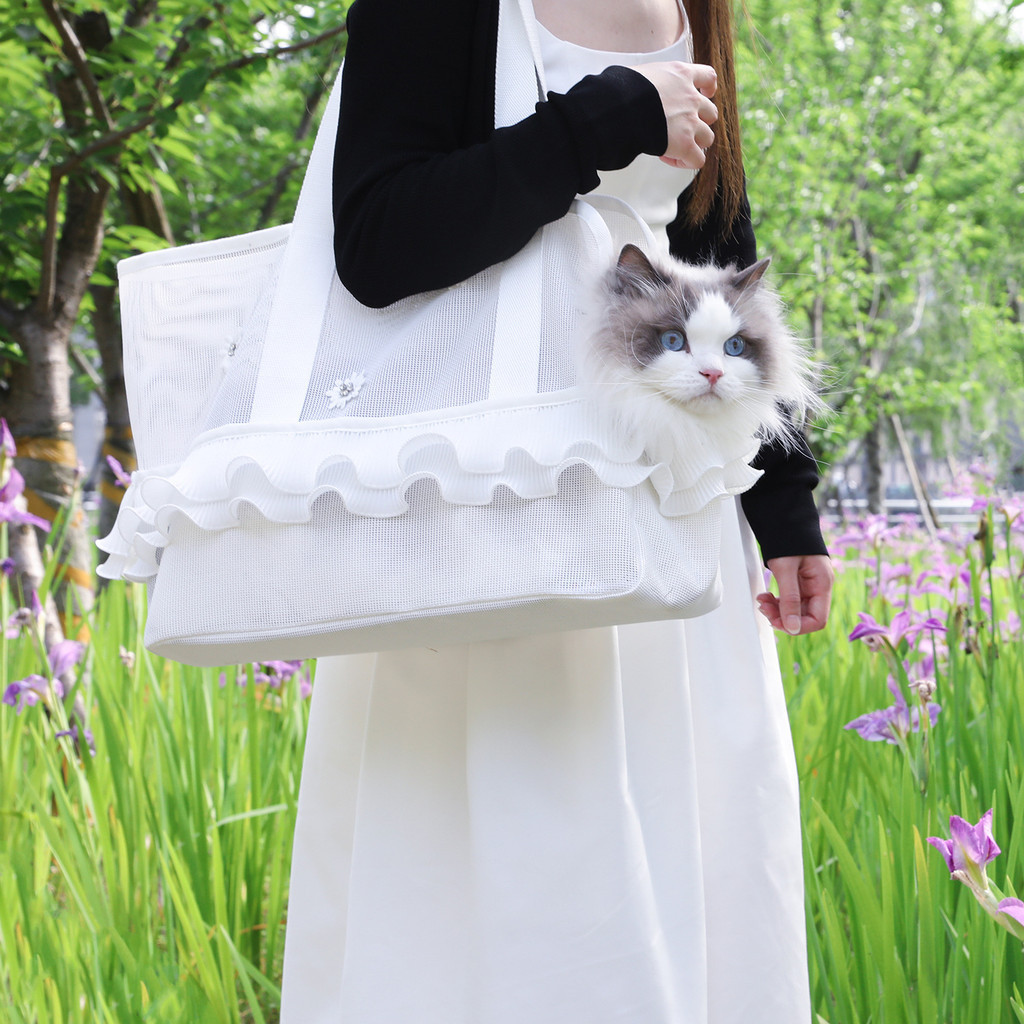【現貨】日式狗背包手提 迪小型犬狗貓包 外出袋 外出籠 寵物用品 寵物便攜斜背包 泰
