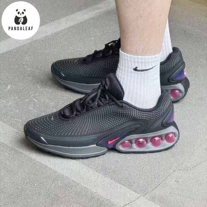 Nike Air Max Dn 低筒 生活休閒鞋 厚底增高 氣墊鞋 男女同款 黑紫 DV3337-008