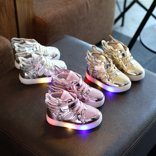 Led 嬰兒鞋為兒童女孩和男孩點亮鞋子,尺碼 21-30