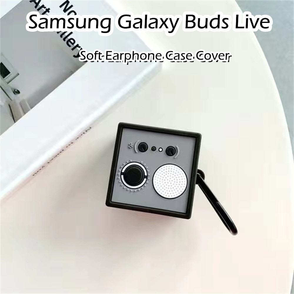 SAMSUNG [潮流前部] 適用於三星 Galaxy Buds Live Case 防摔卡通軟矽膠耳機套 NO.1