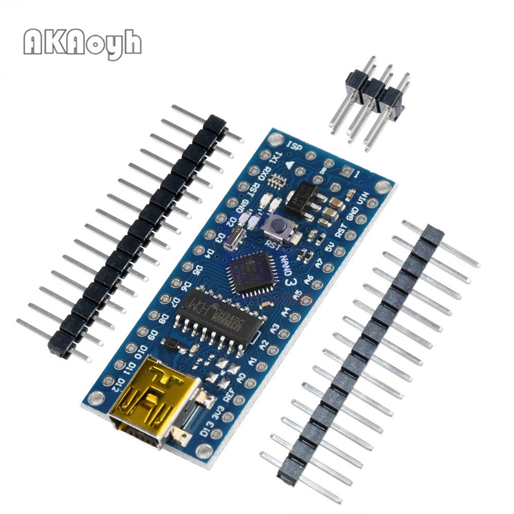 Nano V3.0 ATmega168 CH340 CH340G Arduino迷你USB微控制器模塊開發板
