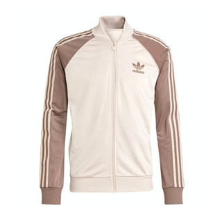 Adidas SST TT IS3322 男 外套 運動 經典 三葉草 復古 修身 拉鍊口袋 米棕
