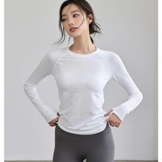 瑜伽服 健身衣 長袖運動上衣女 長袖t恤 瑜伽上衣 運動服 排汗長袖 長袖瑜伽上衣 排汗衣 涼感衣 女