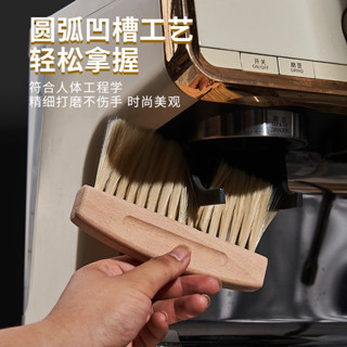 [現貨速髮]咖啡機清潔刷 刷子 清潔刷 咖啡刷 [磁吸設計]咖啡實木毛刷吧臺清潔刷簸箕套裝咖啡粉清理刷磨豆機清潔工具刷子