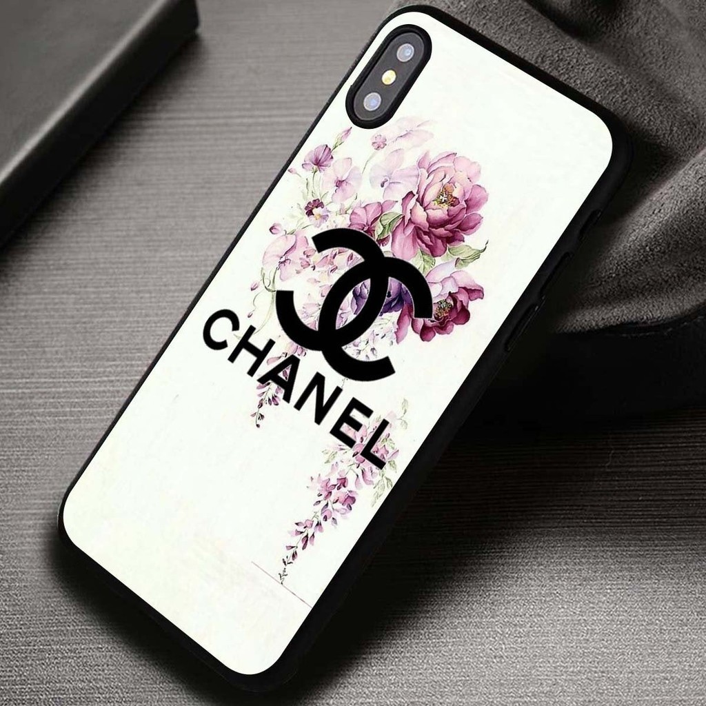 香奈兒 Chanel* 黑色印花硬殼手機殼保護套適用於 IPhone 15 IPhone 15 Pro IPhone 1