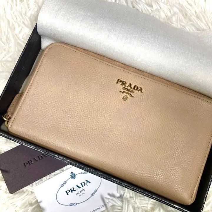 PRADA 長夾 1m0506 Saffiano皮革 mercari 日本直送 二手