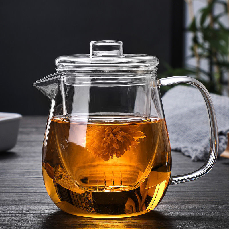 玻璃茶壺 透明加厚泡茶壺耐熱高溫傢用 單壺小號過濾花茶壺茶具組