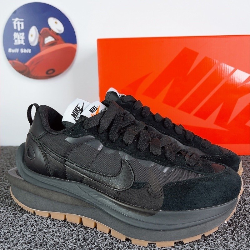 高品質 Sacai x Nike Vaporwaffle 聯名 全黑 黑 黑生膠 解構 男女鞋 DD1875-001