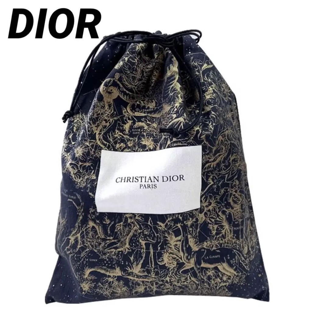 近全新 Dior 迪奧 小包包 贈品 束口包 金色 mercari 日本直送 二手