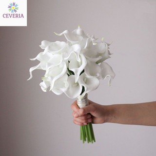純白房間手工製作的新娘手作婚禮花束,超漂亮 CEVERIA