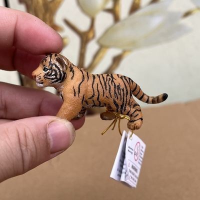 法國papo小老虎動物模型小虎玩具擺件