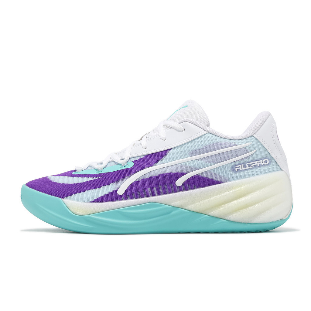 Puma 籃球鞋 All Pro Nitro 男鞋 白 藍 紫 氮氣中底 實戰 運動鞋 [ACS] 30968902