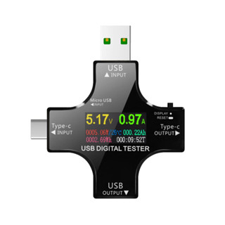 6.5a USB測試儀DC Type-C PD數字電壓表安培電壓電流監測電流表檢測器移動電源充電器容量表