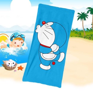 兒童大人毛巾 Doraemon 哆啦A夢 小叮噹 超細縴維浴巾 吸水卡通洗臉方巾 洗澡浴巾 游泳沙灘毛巾 傢用戶外用