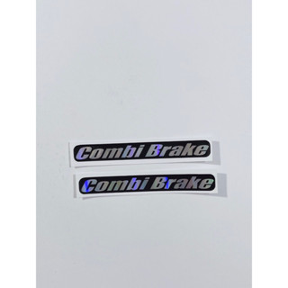 Combi Brake 貼紙 8.2x1.1cm 適用於踏板車前擋泥板、膠印