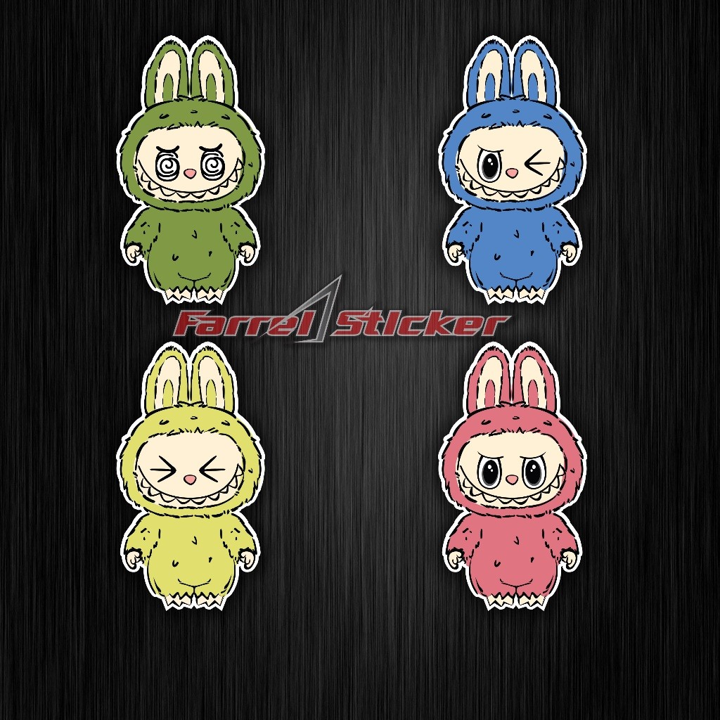Labubu 貼紙可愛病毒 Labubu 貼紙 7 厘米