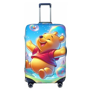 小熊維尼彈性行李套,拉桿箱旅行箱保護套,18-32 英寸厚防塵罩,旅行配件行李用品,加厚