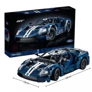 相容樂高LEGO積木【顆粒數1466】福特GT跑車積木模型「1:12復刻」跑車模型高難度組裝積木男孩玩具 擺飾禮物