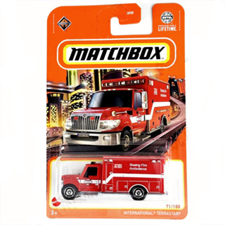 [90%好評率]MATCHBOX火柴盒小車模型模擬兒童玩具車閤金車模工程車萬國消防車