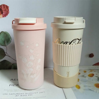 飲料提袋 保溫杯套 矽膠杯套Germ鈴蘭保溫杯套500ml可口可樂咖啡杯保護套杯底座墊託