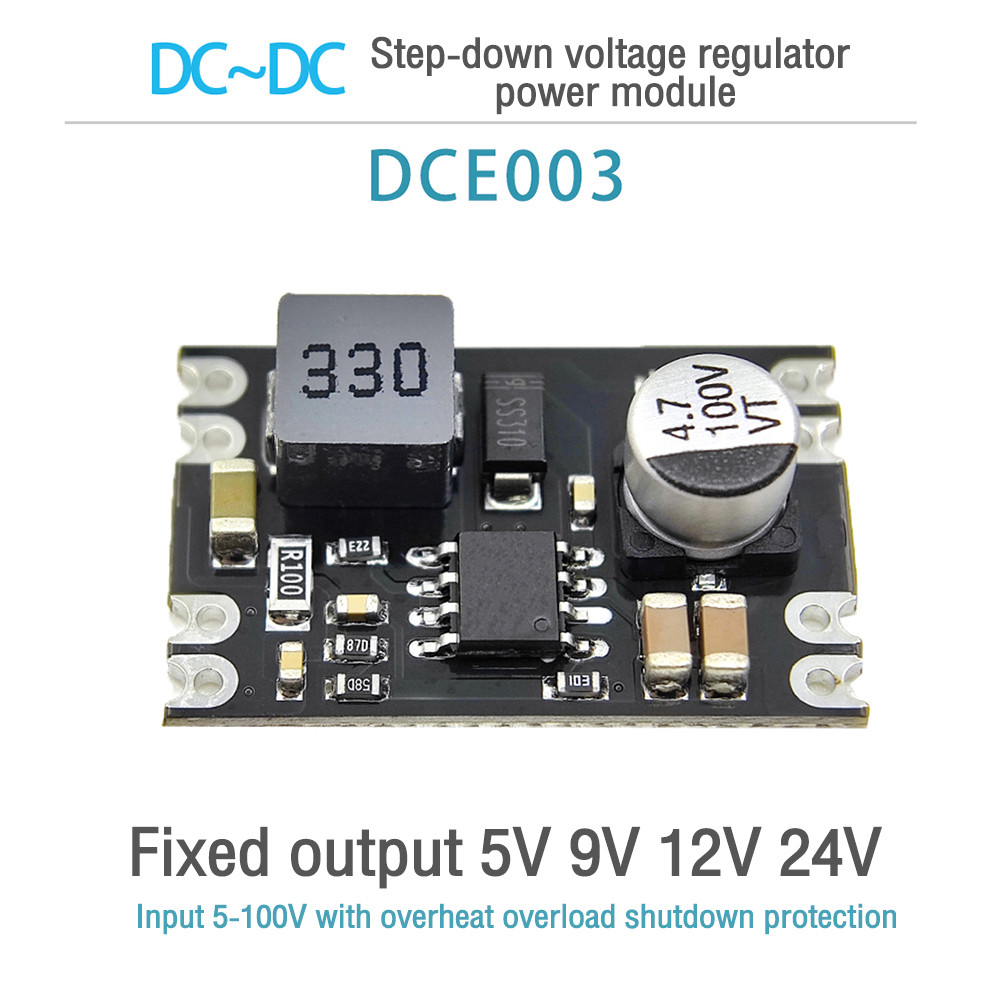 Dc轉dc高效穩壓器6-100v轉5v12v降壓轉換器diy電源降壓模塊