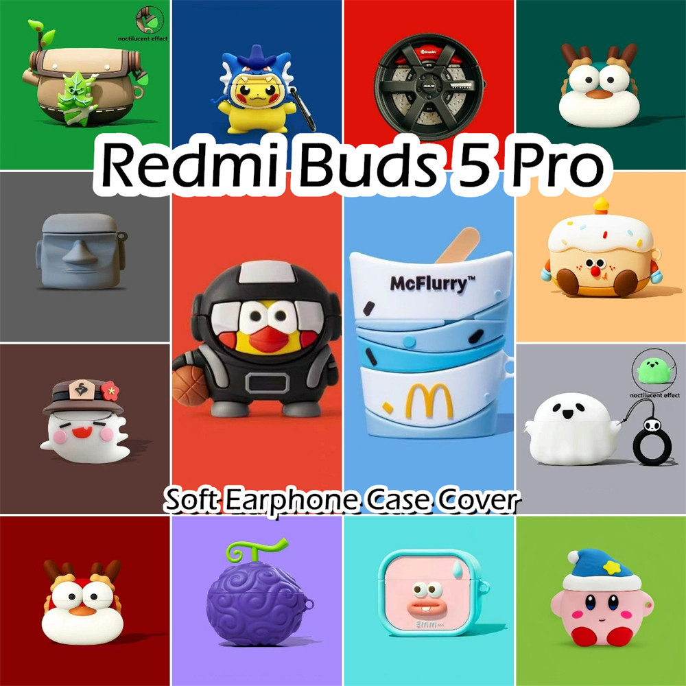 [imamura] 適用於 Redmi Buds 5 Pro Case 動漫卡通造型軟矽膠耳機套外殼保護套