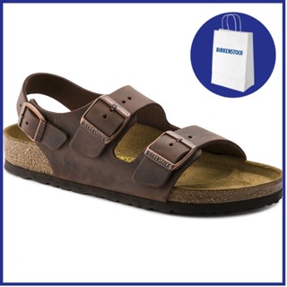 BIRKENSTOCK 勃肯女士男女踝帶米蘭皮涼鞋