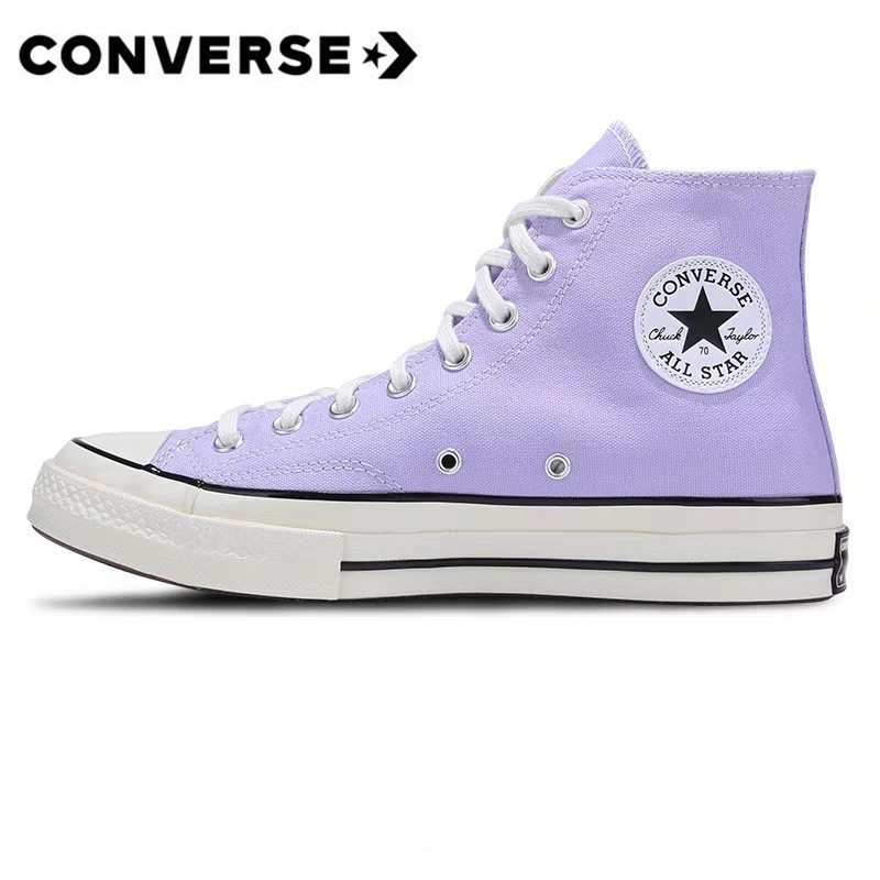 匡威 ✔Converse 1970 年代 All Star Chuck 70 帆布運動鞋黑色/紫色/粉色/黃色復古風格