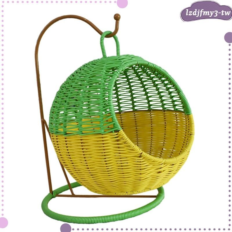 [LzdjfmycdTW] 家庭農舍手工編織水果籃裝飾挂件