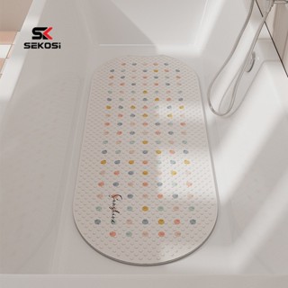SK浴室地墊 浴缸防滑墊 淋浴房洗澡沖涼兒童防摔腳墊 家用按摩吸盤墊子100%