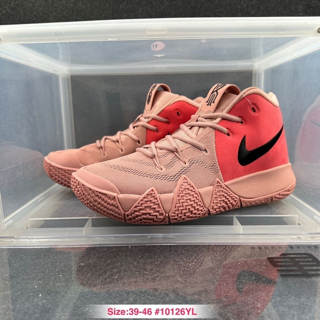 公司級 Kyrie 4 淺粉色歐文4代男子低幫耐磨實戰氣墊運動籃球鞋