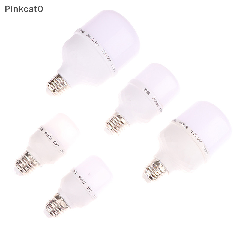 Pinkcat0 適用於樓梯走廊走廊路燈 3W 5W 10W 15W 20W E27 220V LED 人體聲音運動傳感