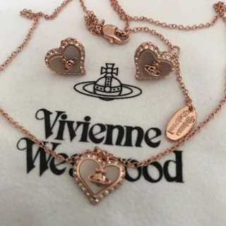 Vivienne Westwood 薇薇安 威斯特伍德 項鍊 耳環 金 粉紅 日本直送 二手