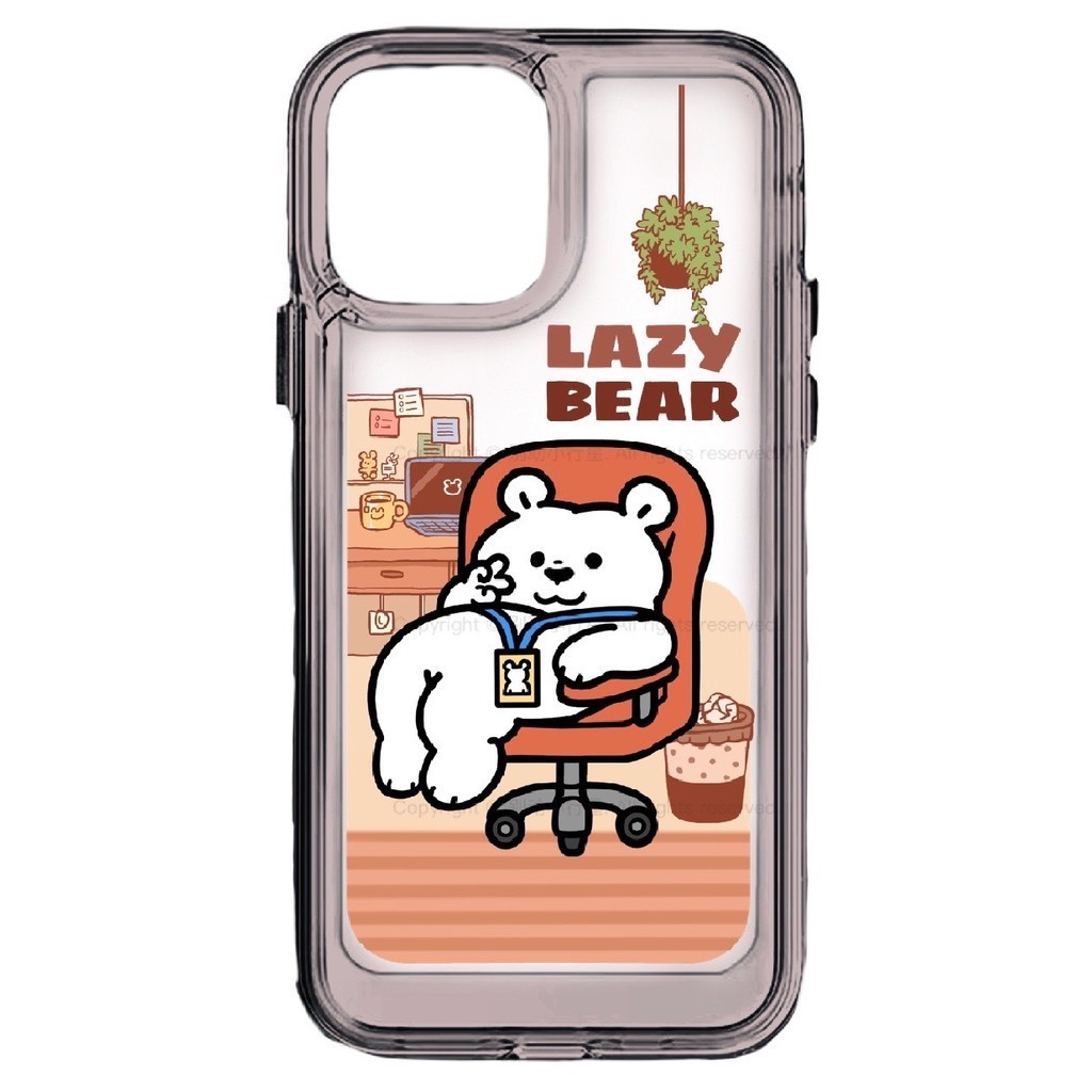 轉椅北極熊熊原創iPhone14手機殼13promax12亞克力個性潮可愛適用蘋果15xs華為mate60pro小米