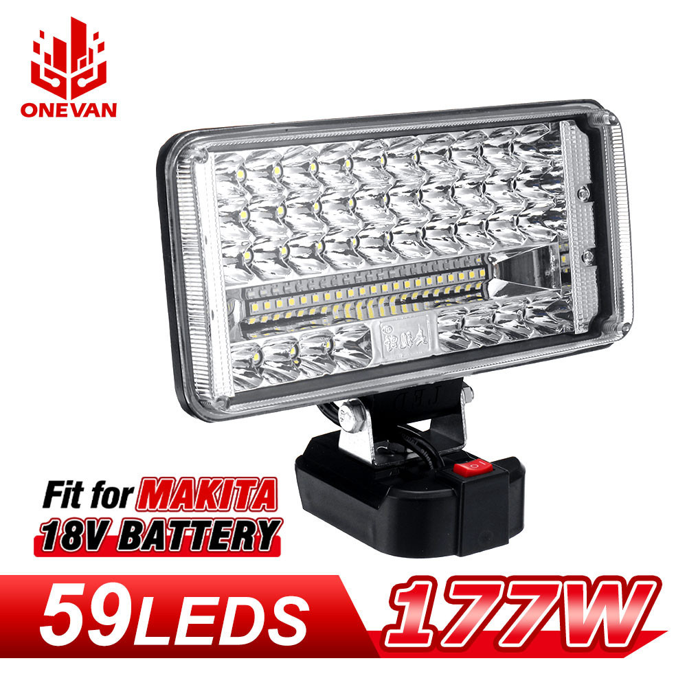 18v LED燈工作燈手電筒BL1430 BL1830 USB戶外照明工作燈野營照明牧田18V鋰電池