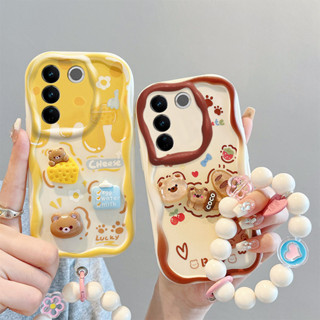 Vivo V27 S16 Pro 5G 背面保護套 V 27 S 16 Pro 手機後殼豪華時尚可愛卡通小狗軟矽膠手機殼