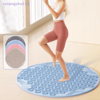 【ruiqingzhu】軟矽膠超慢跑指壓板足部按摩墊浴室防滑墊家用地墊【TW】
