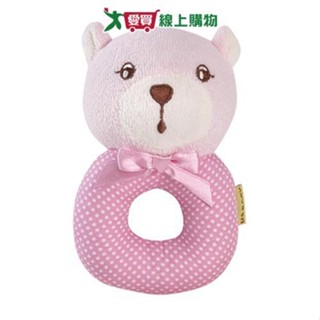 優生 圈圈搖鈴 小熊(粉/黃) 臺灣製 玩具 搖鈴【愛買】