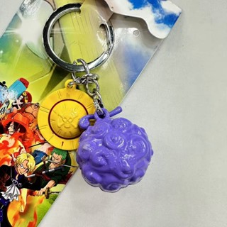 ONE PIECE 海賊王周邊雙墜鑰匙扣 海賊草帽彩色合金模型吊墜鑰匙扣 配飾吊飾
